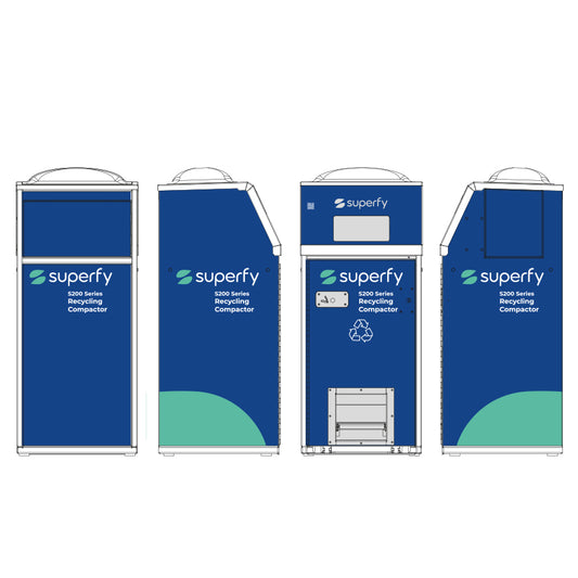 Brite Bin S2XX - Decal Front - 3 Sides 120L)